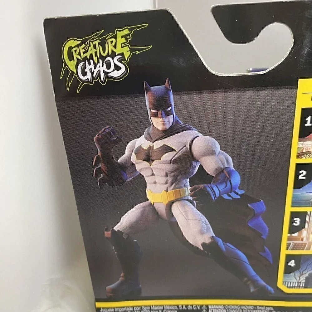 NEW Batman 4” DC The Caped Crusader w/ 3 Mystery Accessories 1st Edition